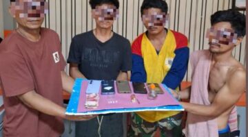 Berawal dari Laporan Warga, Polres Agara Amankan Empat Pelaku Penyalahgunaan Sabu di Lawe Sigala-gala
